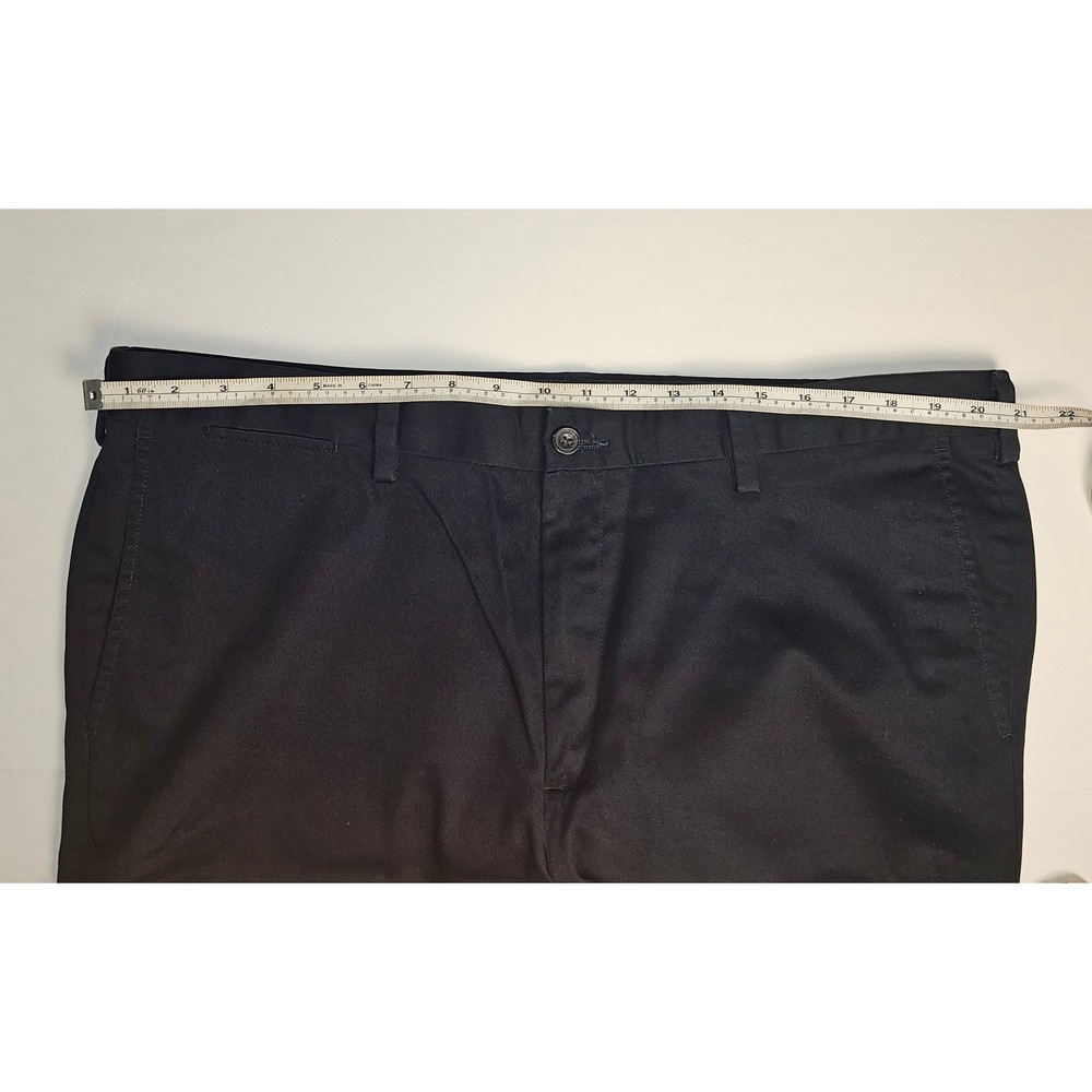 Eddie‎ Bauer Mens Black Flat Front Chino Pants Size 40x29 - Picture 5 of 6
